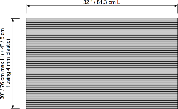 corrugated plastic panel dimensions