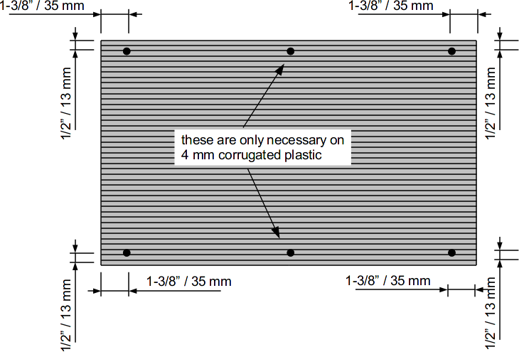 hole locations in side panel