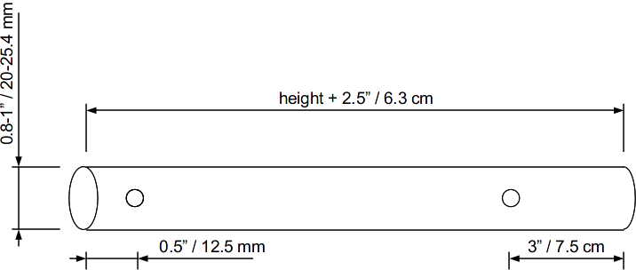 stake dimensions