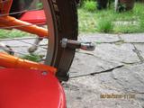 Yuba Mundo bike trailer hitch mounted on bike